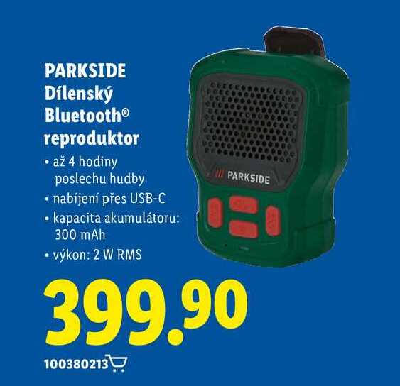 PARKSIDE Dílenský Bluetooth® reproduktor