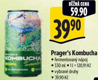 Prager's Kombucha, 330 ml 
