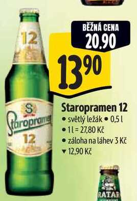 Staropramen 12, 0,5 l
