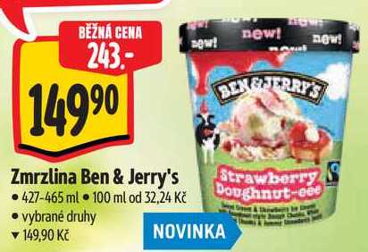 Zmrzlina Ben & Jerry's, 427-465 ml