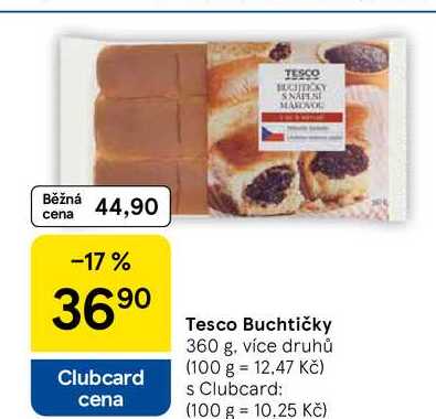 Tesco Buchtičky, 360 g, více druhů  