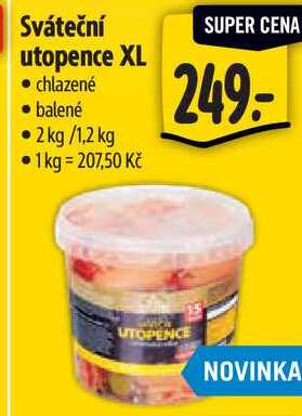 Sváteční utopence XL, 2 kg/1,2 kg