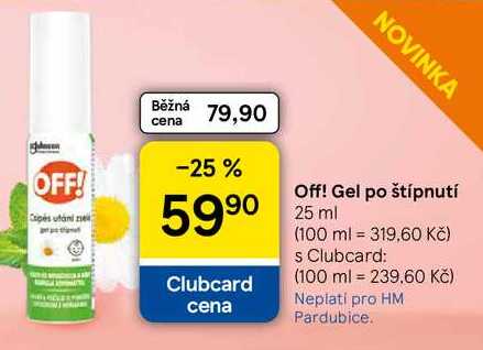 Off! Gel po štípnutí, 25 ml