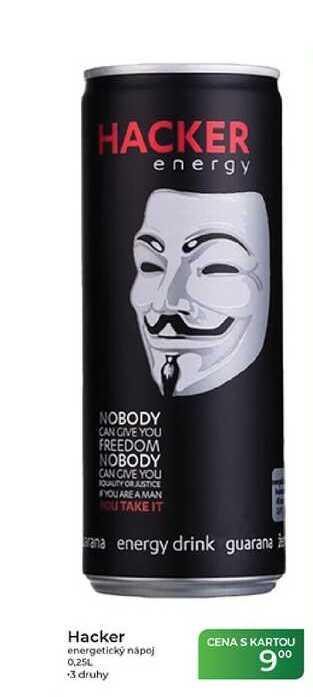 Hacker energetický nápoj 0,25L