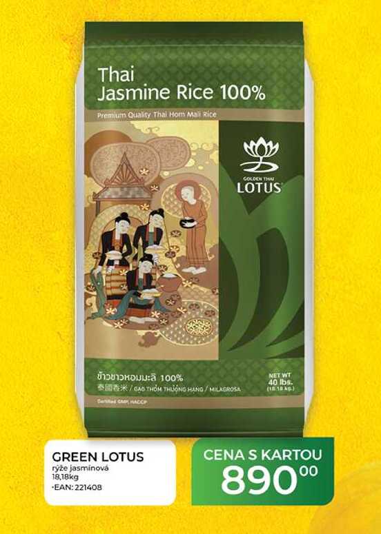 GREEN LOTUS rýže jasminová 18,18kg