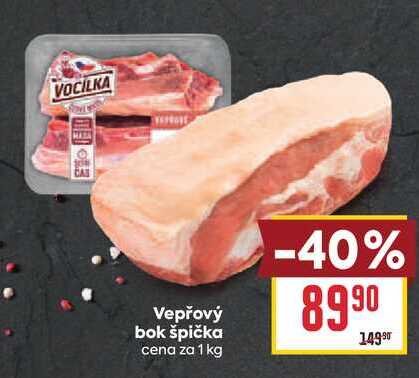 Vepřový bok špička cena za 1 kg
