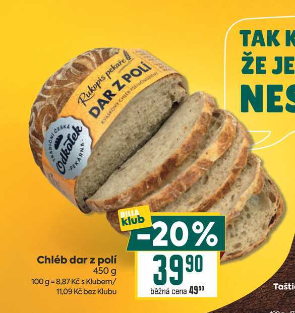 Chléb dar z polí 450 g 