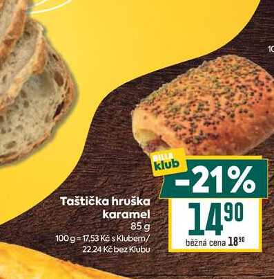 Taštička hruška karamel 85 g 