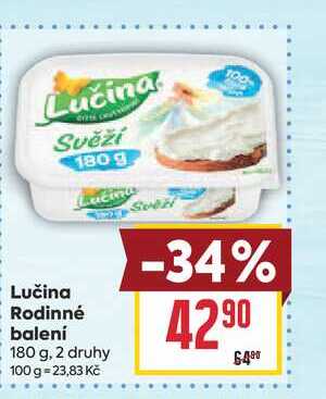 Lučina Rodinné balení 180 g