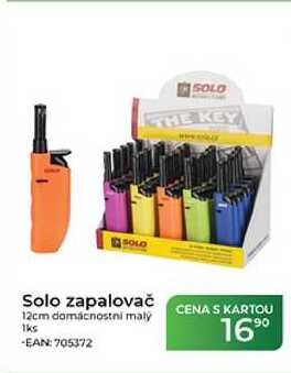 Solo zapalovač 12cm domácnostni malý 1ks