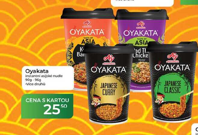 Oyakata instantní asijské nudle 90g-96g