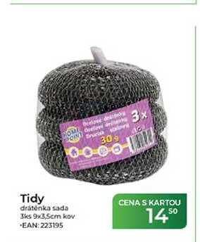 Tidy drátěnka sada 3ks 9x3,5cm kov