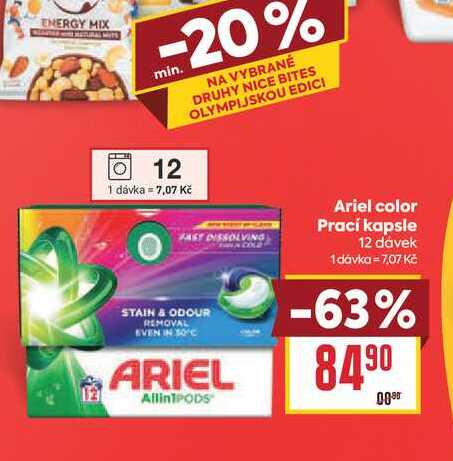 Ariel color Prací kapsle 12 dávek