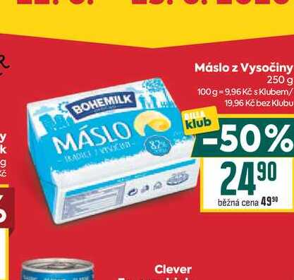 Máslo z Vysočiny 250 g