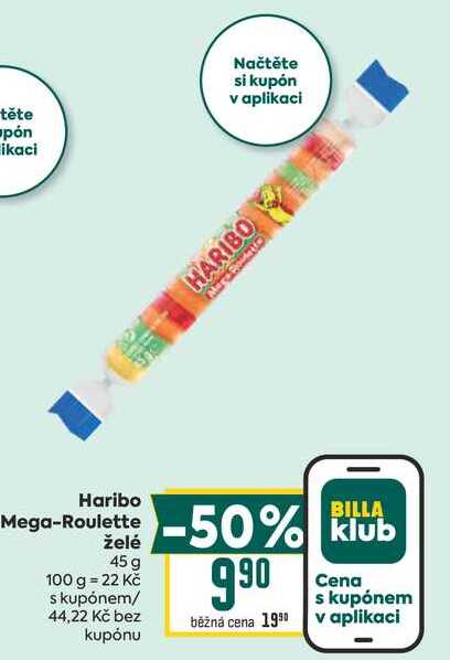 Haribo Mega-Roulette želé 45 g 