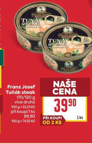 Franz Josef Tuňák steak 170/120 g