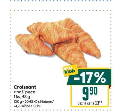 Croissant z naši pece 1ks, 48 g