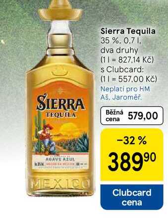 Sierra Tequila 35 %, 0.7 l