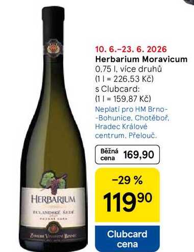 Herbarium Moravicum, 0.75 I, více druhů