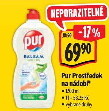 Pur Prostředek na nádobí, 1200 ml