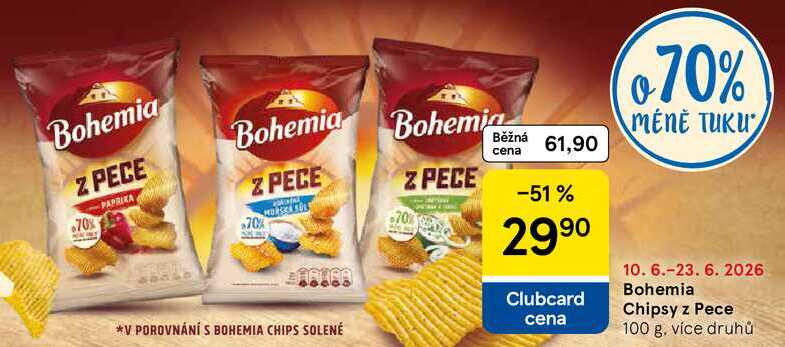 Bohemia Chipsy z Pece, 100 g 
