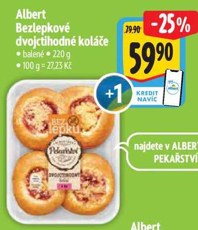 Albert Bezlepkové dvojctihodné koláče, 220 g