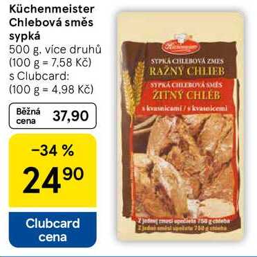 Küchenmeister Chlebová směs sypká, 500 g, více druhů