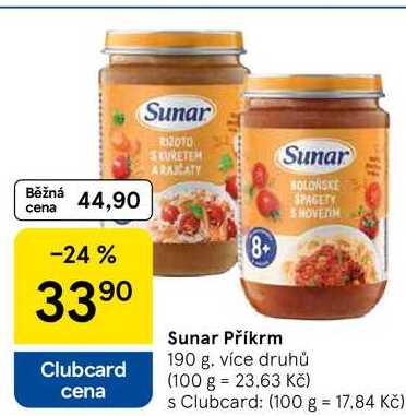 Sunar Příkrm, 190 g