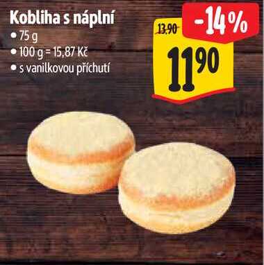 Kobliha s náplní, 75 g