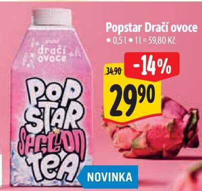 Popstar Dračí ovoce, 0,5 l