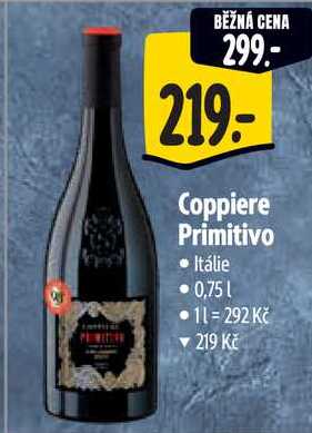 Coppiere Primitivo, 0,75 l