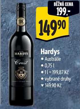 Hardys, 0,75 l