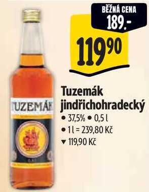Tuzemák jindřichohradecký, 0,5 l