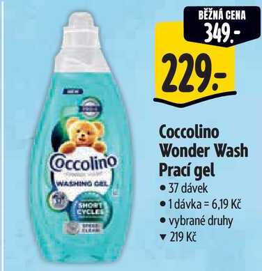 Coccolino Wonder Wash Prací gel, 37 dávek