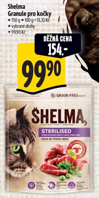 Shelma Granule pro kočky, 750 g 