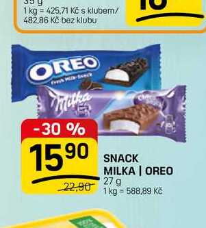 SNACK MILKA | OREO 27 g 
